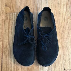 Birkenstock sz 7 EU 38 suede Gary womens Closed-toe with laces great pre owned